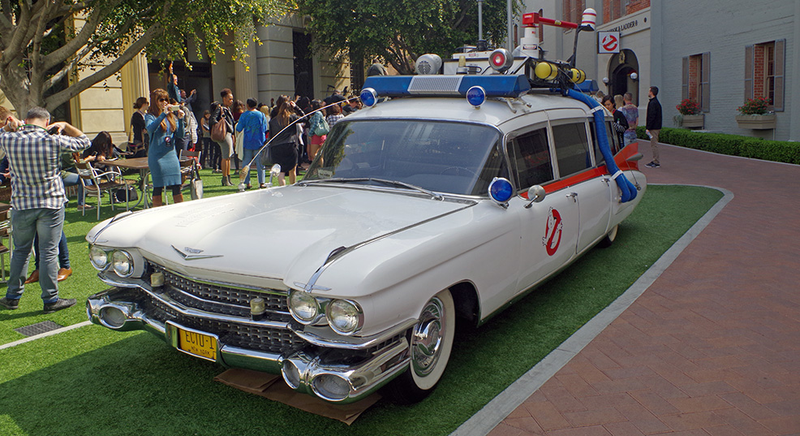 Illustration for article titled The New Ghostbusters ECTO-1 Car Is This Sweet '80s Cadillac Hearse Wagon